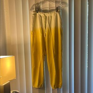 Style & Co. Women’s Yellow Ombre Drawstring Joggers